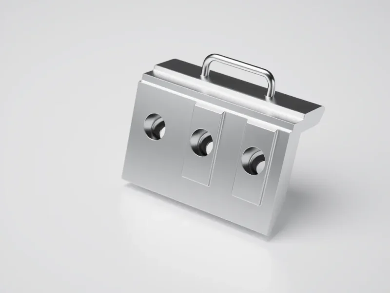 Üç Delikli Sabitleme Bloğu - Endustriyel Kesici Aletler İçin