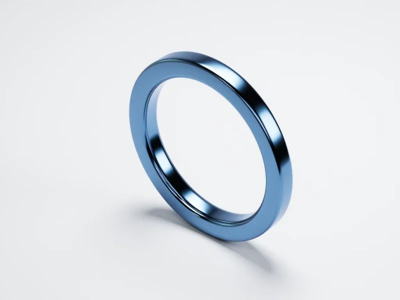 Mavi Anodize Edilmiş Alüminyum Pul