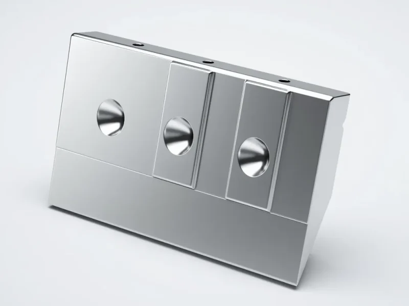 Üç Bölmeli Endüstriyel Kesici Blok (Geri Dönüşüm Bıçakları İçin)