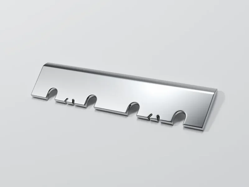 Geri Dönüşüm Bıçağı Parçası - Çok Delikli Düz Bıçak