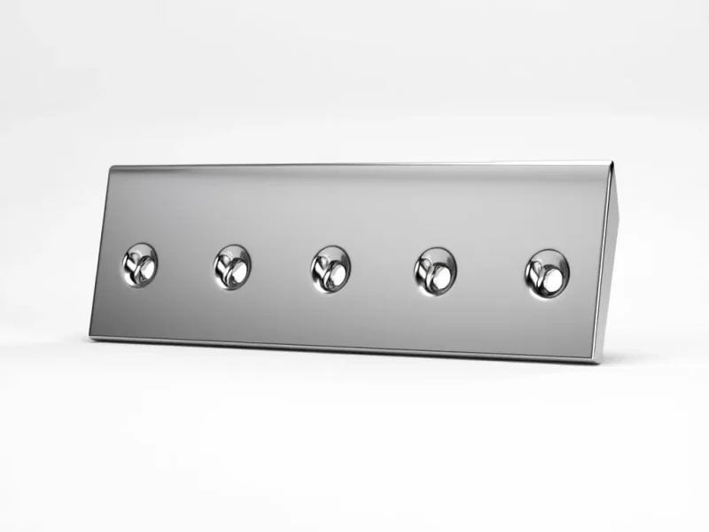 Paslanmaz Çelik Montaj Plakası (5 Civata Delikli)