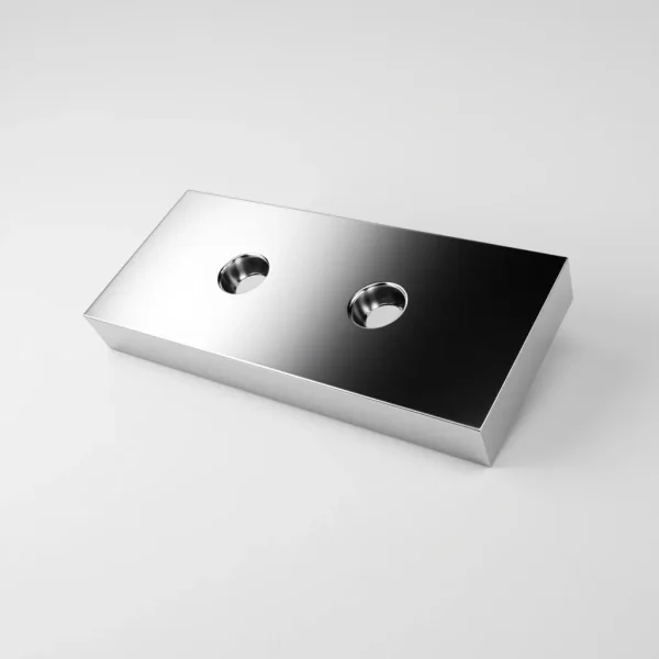 İki Delikli Paslanmaz Çelik Endüstriyel Kesici Blok