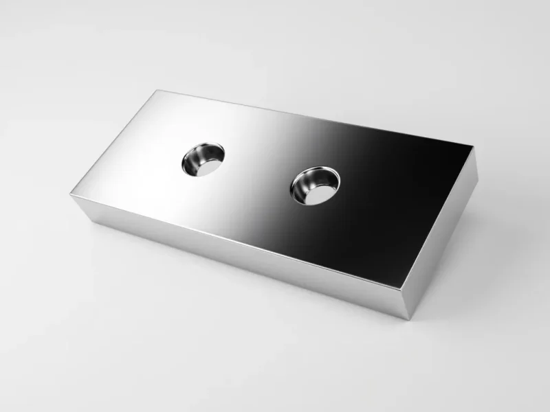 İki Delikli Paslanmaz Çelik Endüstriyel Kesici Blok